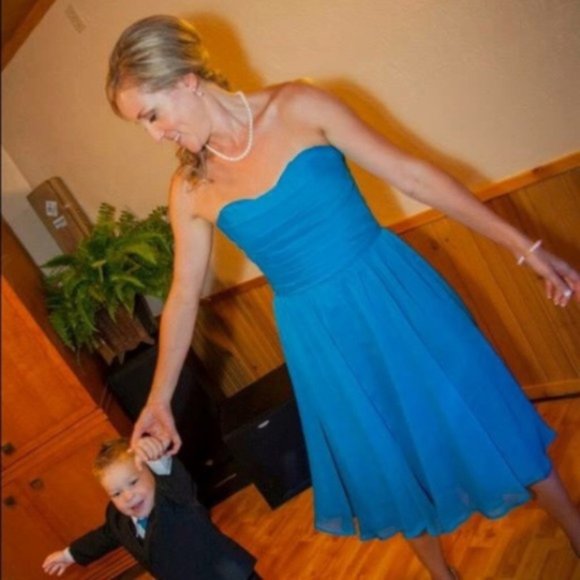 Angelina Faccenda by Mori Lee Strapless Dress - Picture 1 of 3
